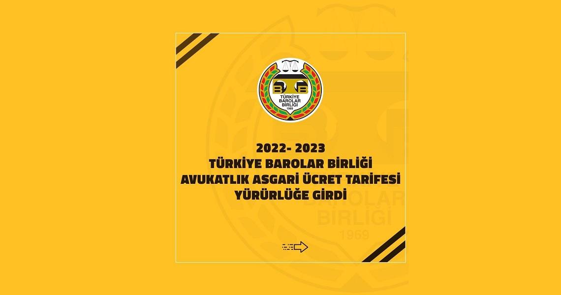 AVUKATLIK ASGARİ ÜCRET TARİFESİ