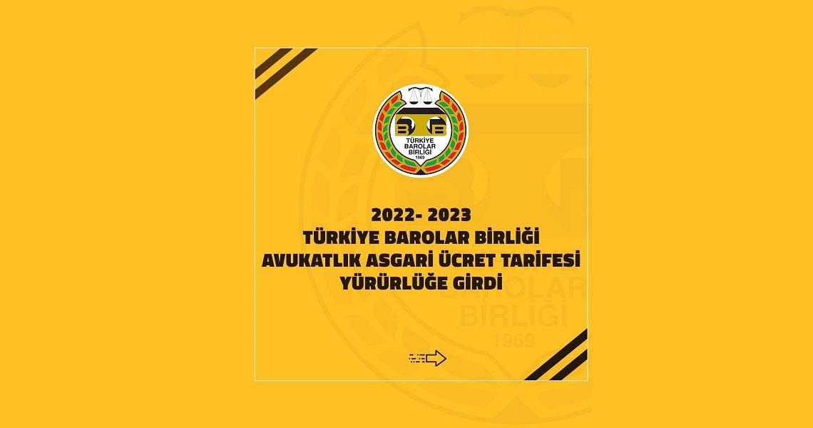 AVUKATLIK ASGARİ ÜCRET TARİFESİ