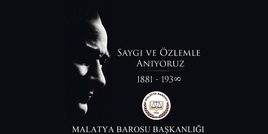10 KASIM ATATÜRK'Ü ANMA GÜNÜ