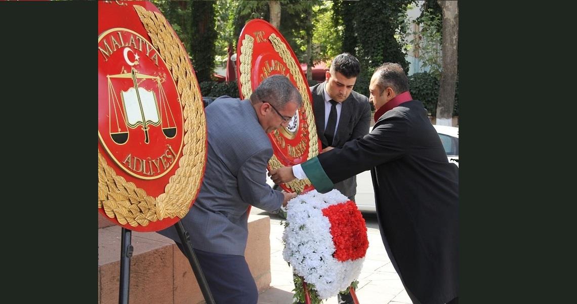 ADLİ YIL AÇILIŞI ÇELENK SUNUMU